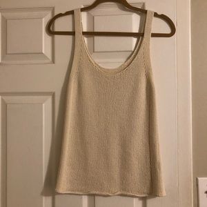 Vince round neck sweater tank